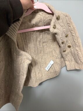 Crewcuts Beige Cable Knit Sweater